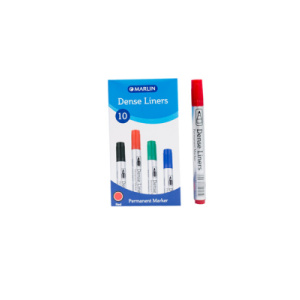 Marlin Dense Permanent Markers 10's Red