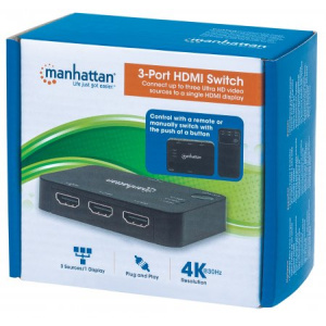 Manhattan 3 Port HDMI Switch