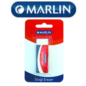 Marlin Vinyl Eraser 60 X 20 X 10mm Single Blister