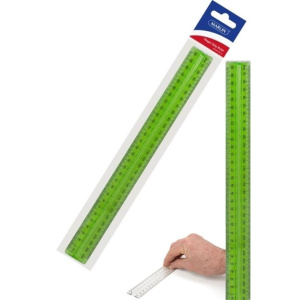 Marlin 30cm Finger Grip Ruler Clear Green