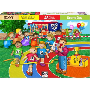 RGS 48 Piece A4 Wooden Puzzle Sports Day