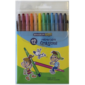Marlin Kids Retractable Crayons Pack of 12
