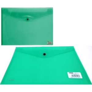 Marlin A4 Green Carry Folder with Press Stud on