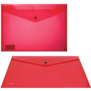 Marlin A4 Red Carry Folder with Press Stud on