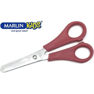 Marlin Kids Multi Use Blunt Nose Tip Scissors Red
