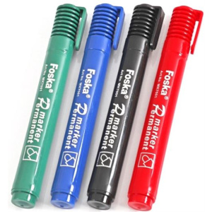 Foska 4 Pack Wallet Permanent Markers