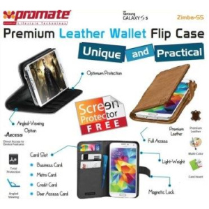 Promate Zimba S5 Bookcover case Colour:Brown