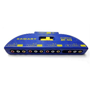 Geeko 4 Way RCA Splitter with 4 Way Audio