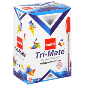 Cello Trimate Medium Point Pens 1.0mm Box of 50