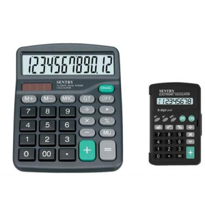 Sentry Twin Pack Home and Office Calculators