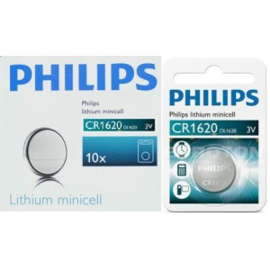 Philips Minicells Battery CR1620 Lithium Sold as