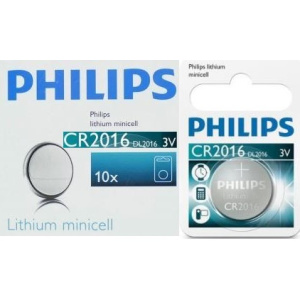 Philips Minicells Battery CR2016 Lithium Sold as