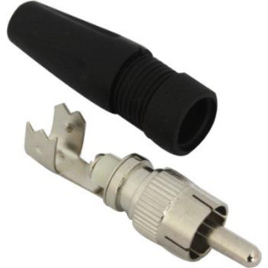 Securnix RCA male solderless connector with boot