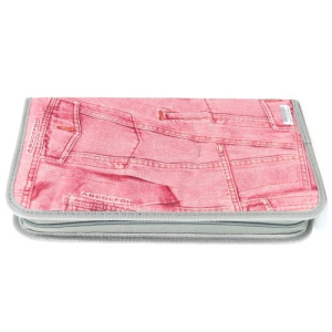 Ebox 80pcs Cd Wallet Pink Jean