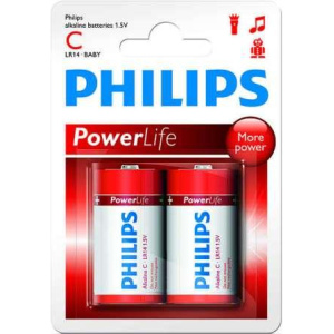 Philips PowerLife Battery LR14P2B 2 x Type C