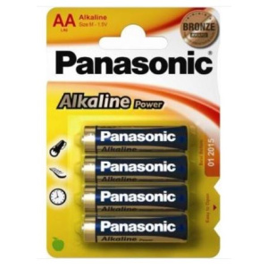 Panasonic Alkaline Power AA Batteries 4 Pack