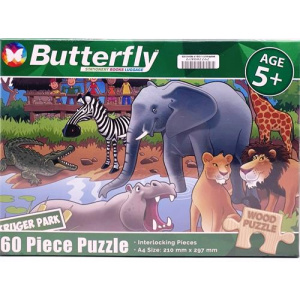 Butterfly 60 Piece A4 Wooden Puzzle At The Kruger