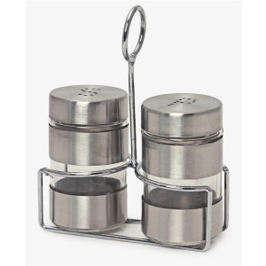 Totally 3pc Salt & Pepper Set with Stand