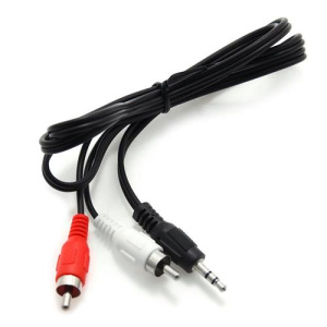 Geeko Audio 2x RCA Male and 1x 3.5mm Jack cable