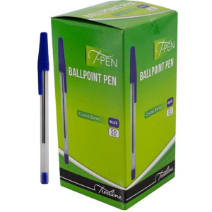 Treeline Crystal Barrel Ballpoint Pen Blue Ink