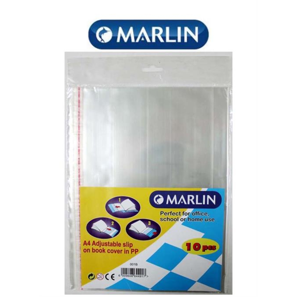 Marlin A4 Slipon Plastic Book Covers 50 micron