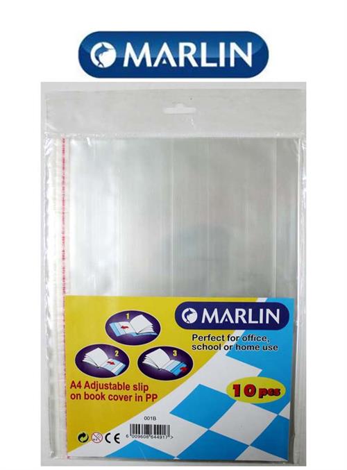 Marlin A4 Slipon Plastic Book Covers 50 micron Marlin A4 Slipon Plastic Book Covers 50 micron