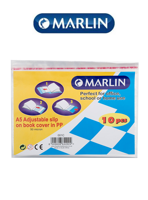 Marlin A5 Slipon Plastic Book Covers 50 micron Marlin A5 Slipon Plastic Book Covers 50 micron