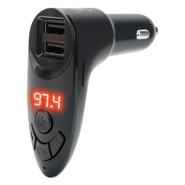 Manhattan Bluetooth FM Transmitter with Dual USB Ports
