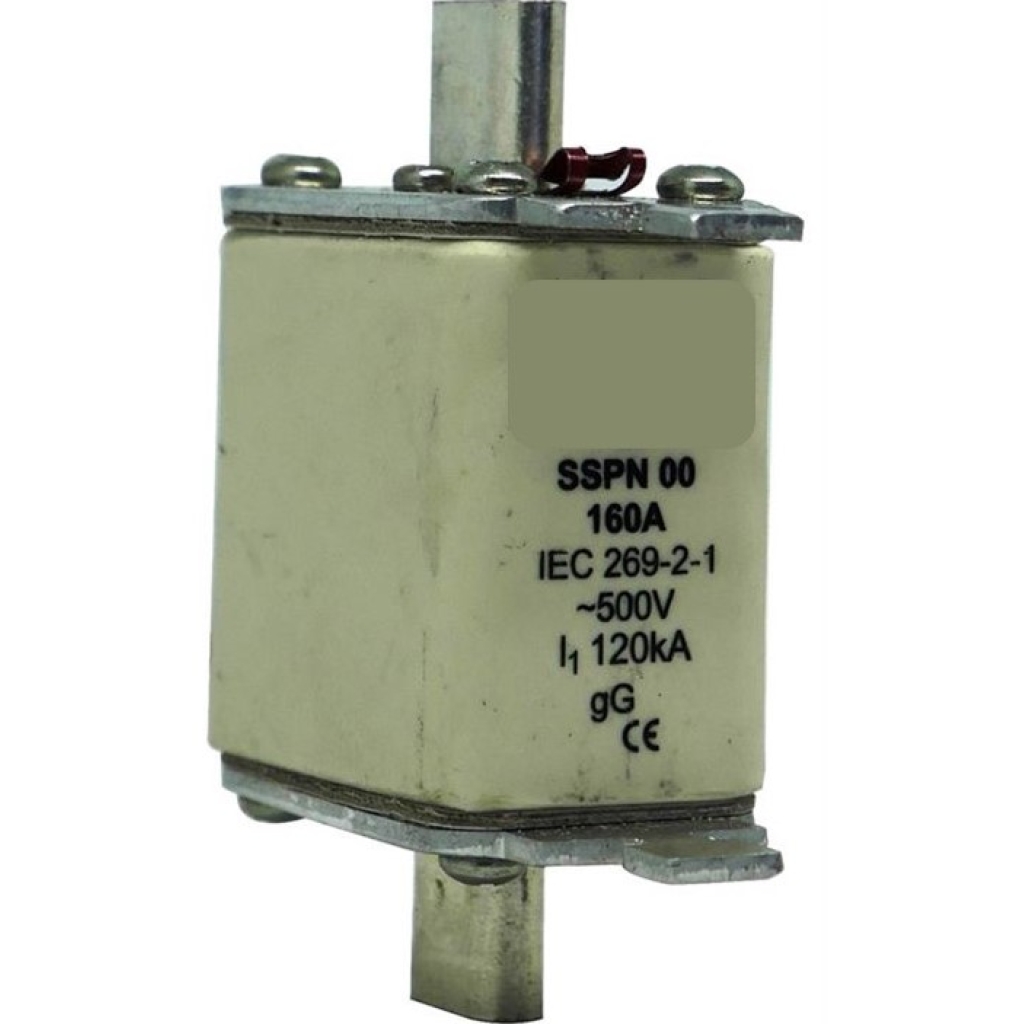 Solarix 500V 160A NH00 Ceramic Din Fuse