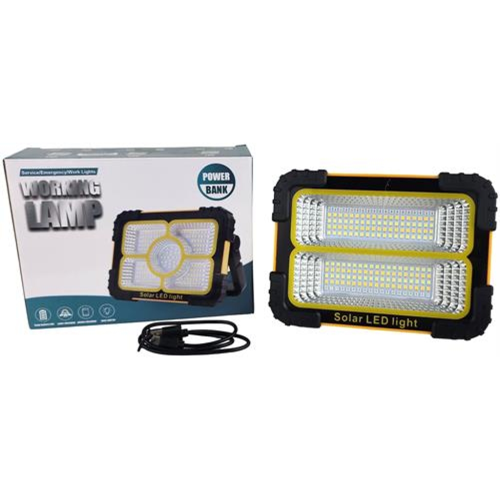 Solarix Orange Solar 30W Portable Rechargeable LED Light