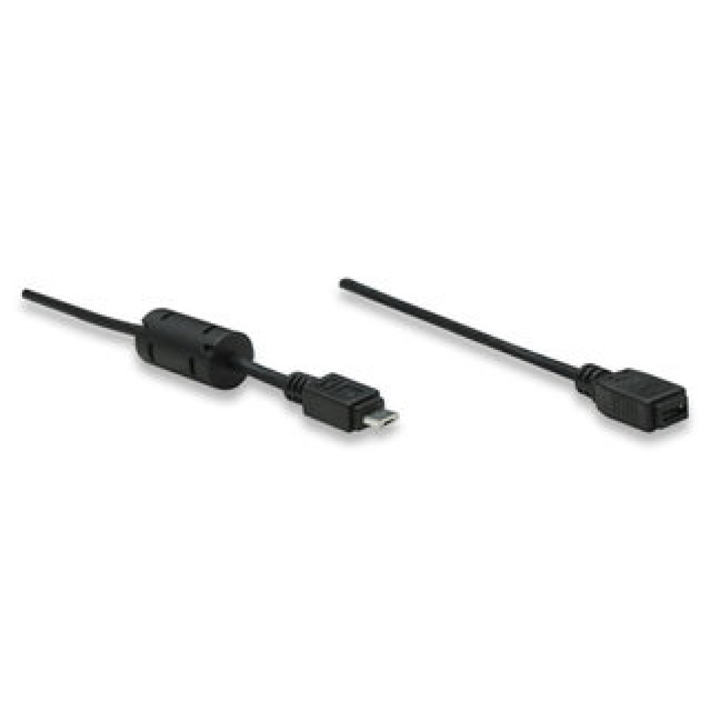 Manhattan 1.8m Micro USB AM to Micro USB Female Cable