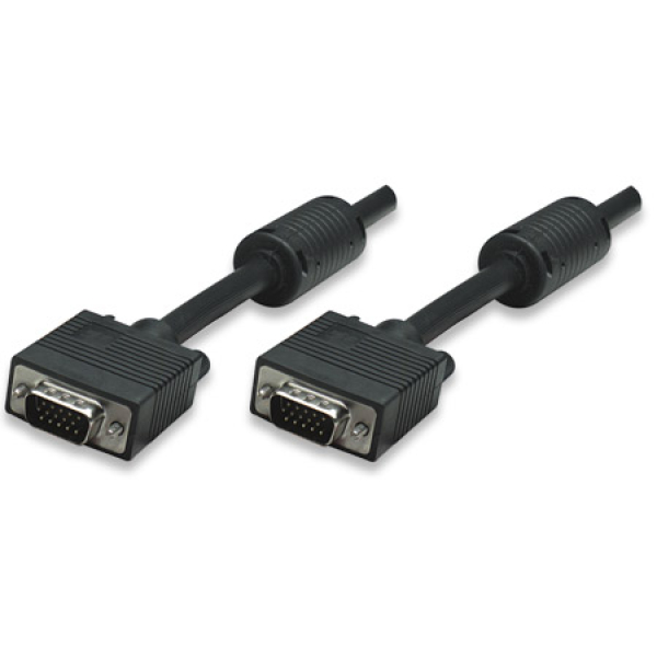 Manhattan Black 7.5m SVGA Monitor Cable