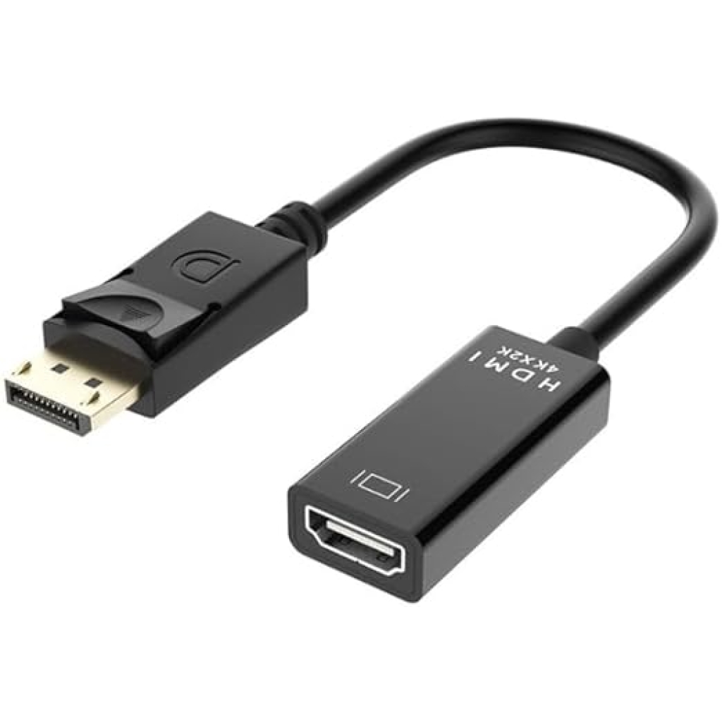 UniQue 30cm Male DisplayPort To 4K Female HDTV Cable