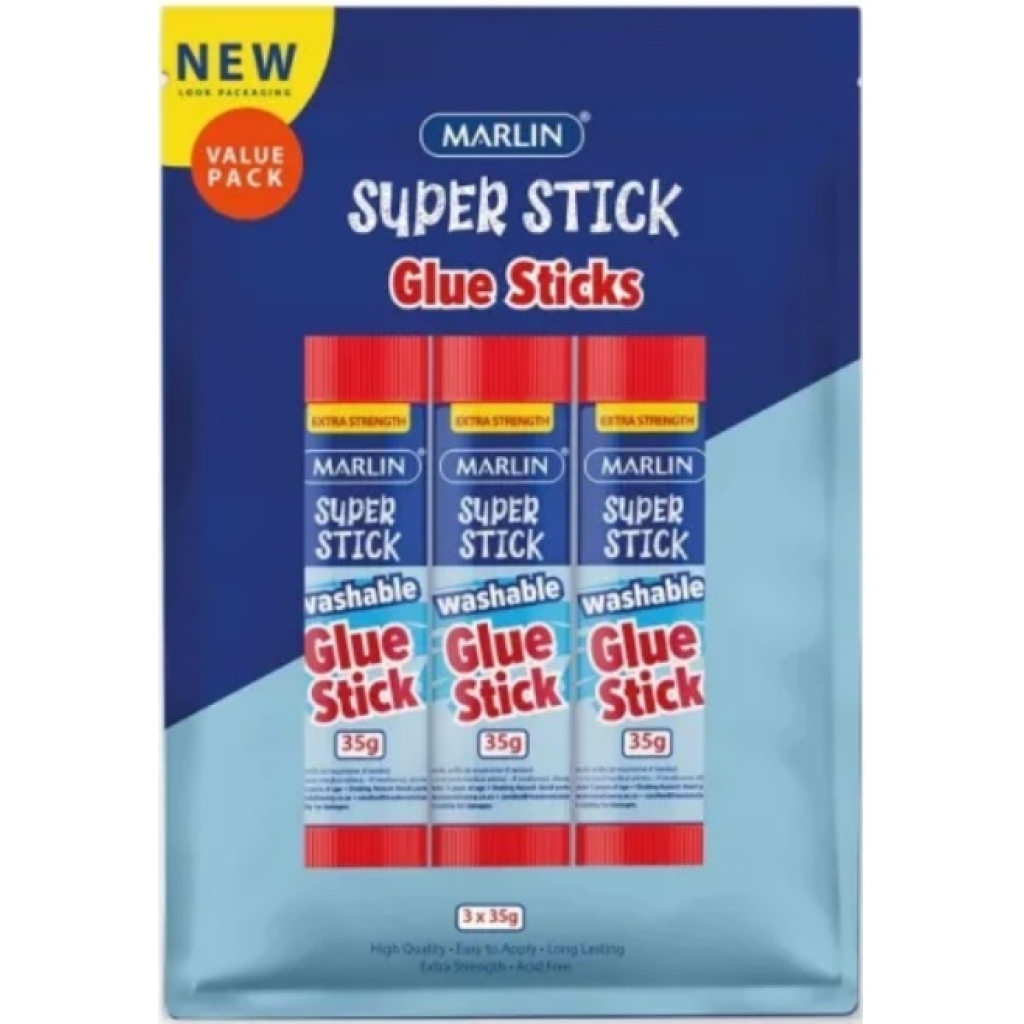 Marlin Non Toxic Glue Stick Value Pack