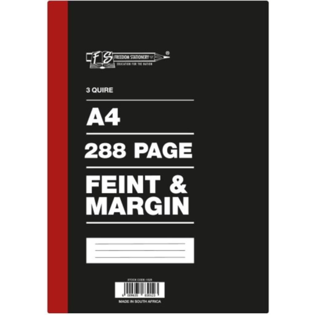 Freedom A4 3 Quire Hard Cover Counter Book 288 Page