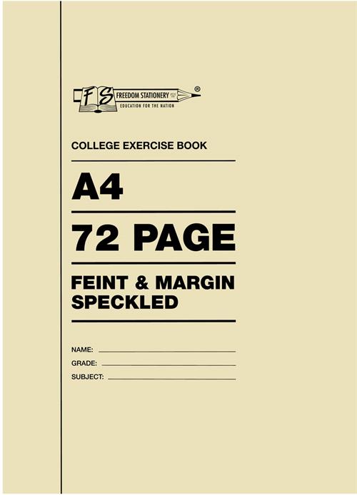 Freedom A4 College Exercise Book Feint and Margin 72 Page Freedom A4 College Exercise Book Feint and Margin 72 Page