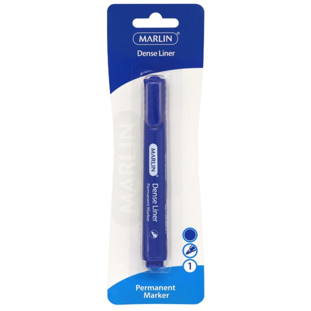 Marlin Dense Permanent Markers 1's Blue
