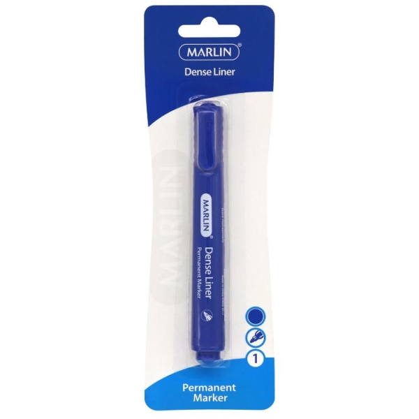 Marlin Dense Permanent Markers 1's Blue