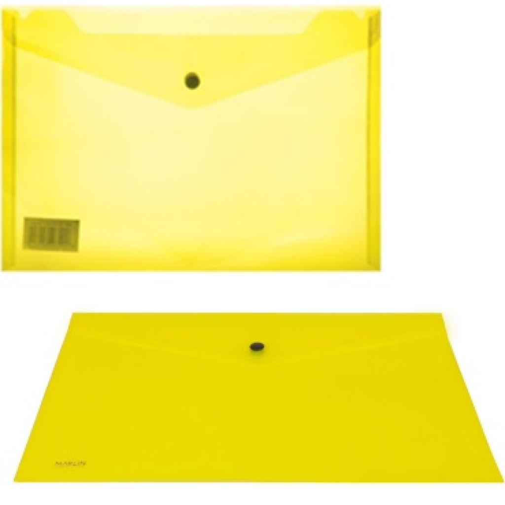 Marlin A4 Yellow Carry Folder with Stud