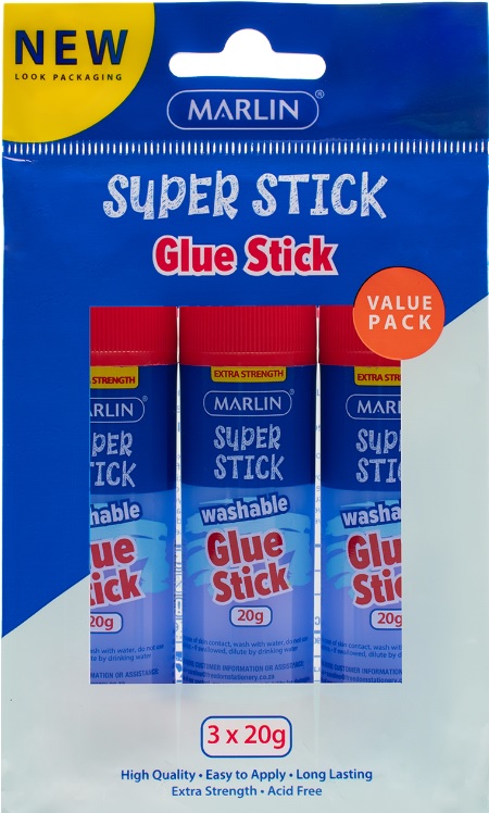 Marlin Non Toxic Glue Stick Value Pack Of 3 Marlin Non Toxic Glue Stick Value Pack Of 3