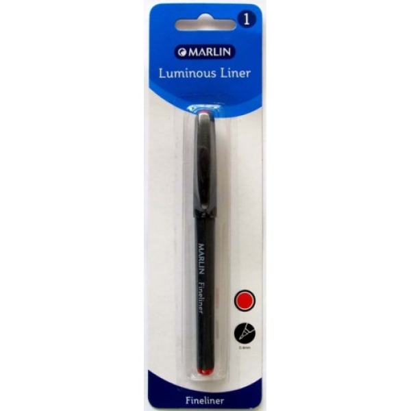 Marlin Precision Fineliner Pen Red