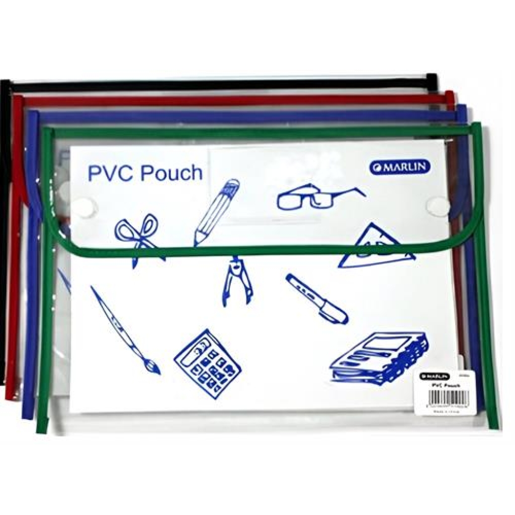 Marlin Clear PVC Book Bag Pouch