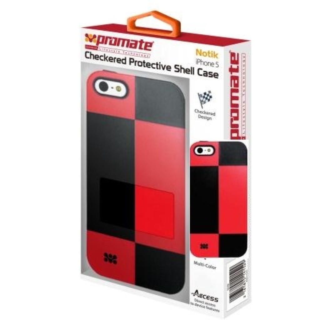 Promate Red Notik iPhone 5 Protective Shell Cover