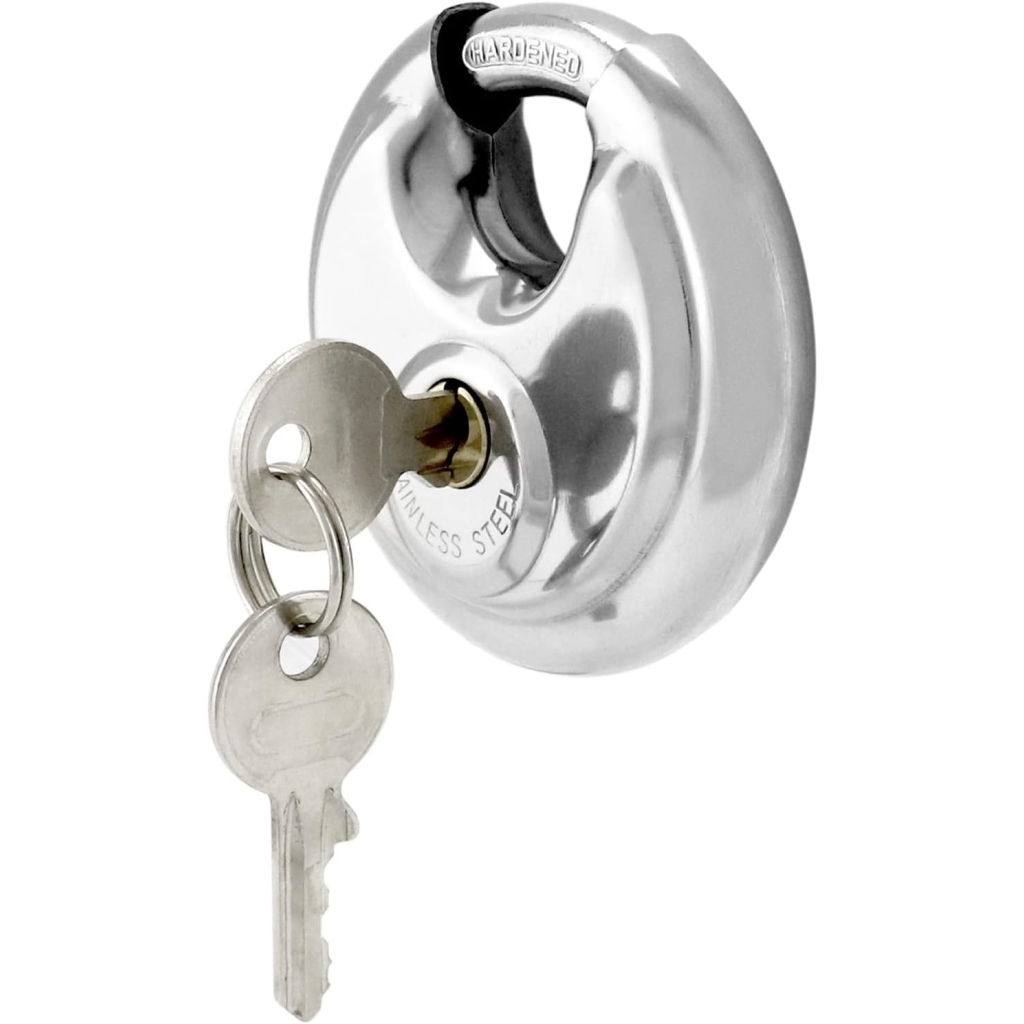 Noble 90mm Stainless Steel Disc Padlock