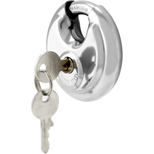 Noble 90mm Stainless Steel Disc Padlock