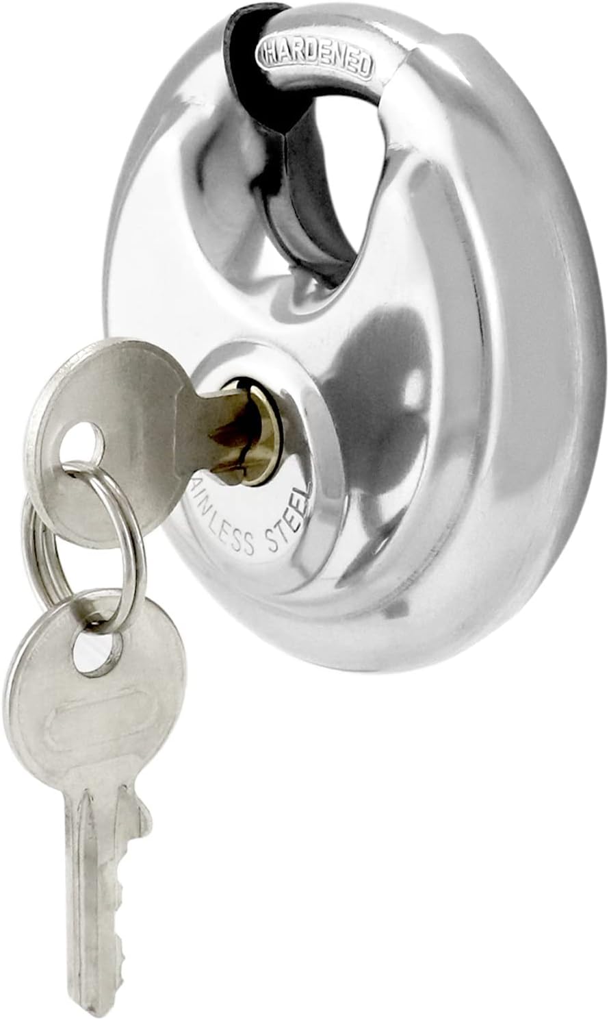 Noble 90mm Stainless Steel Disc Padlock Noble 90mm Stainless Steel Disc Padlock