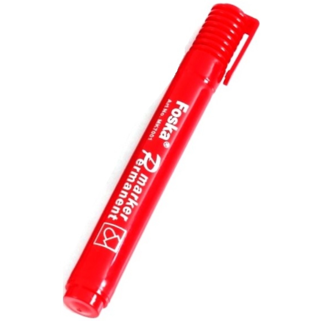 Foska Red Permanent Marker