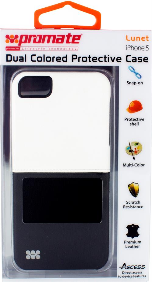 Promate White/Black Lunet iPhone 5 Durable case Promate White/Black Lunet iPhone 5 Durable case