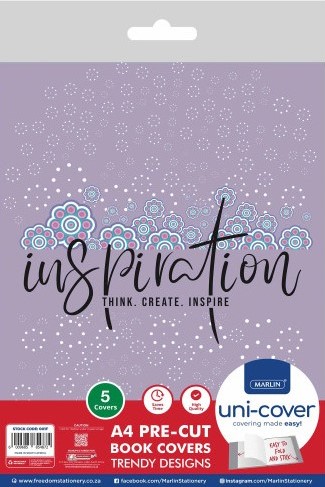 Marlin A4 Inspiration PreCut 5 Pack Book Cover Marlin A4 Inspiration PreCut 5 Pack Book Cover