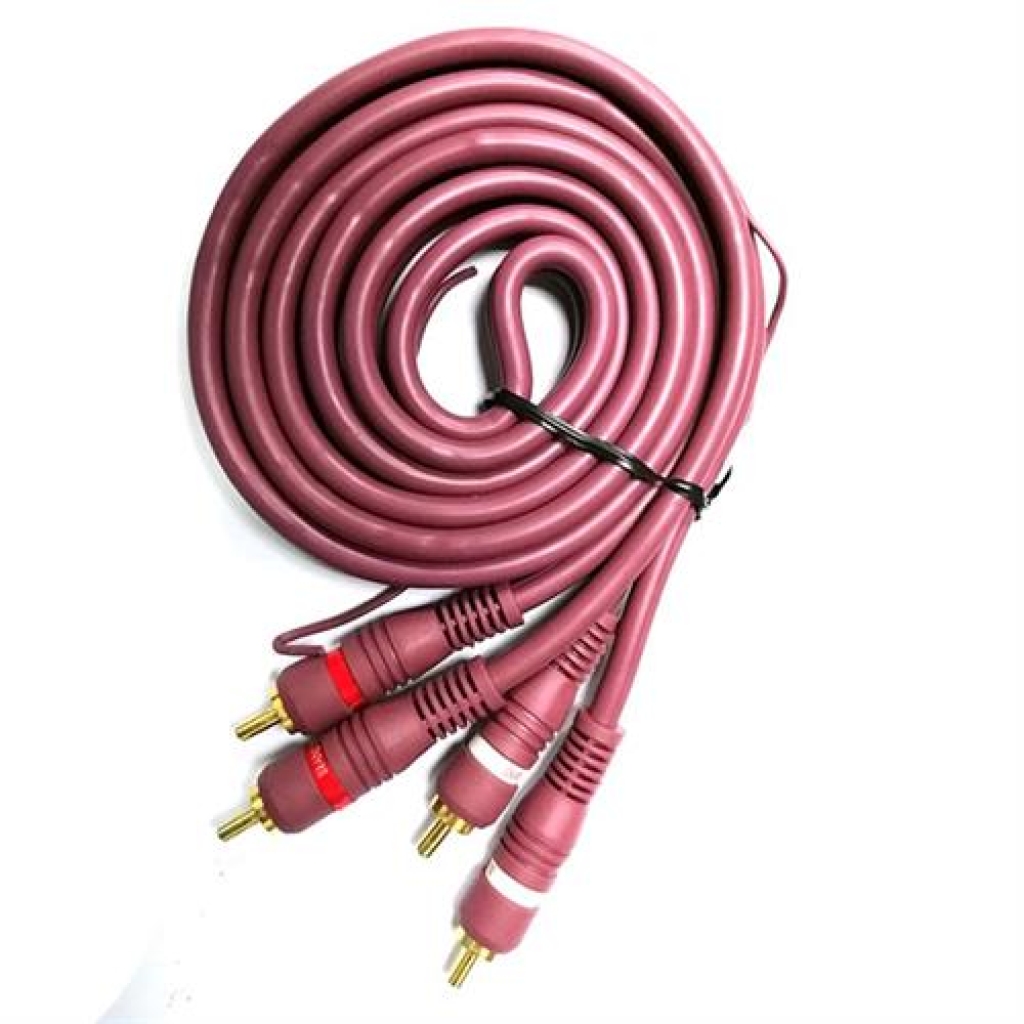 Geeko Turquoise 2 X RCA Male to Male Audio Cable